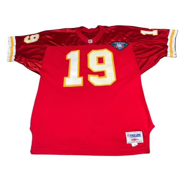 Wilson Pro Line Authentic #19 JOE MONTANA Kansas City Chiefs Jersey 48 XL RARE - Picture 1 of 14